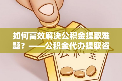 惠来如何高效解决公积金提取难题？——公积金代办提取咨询服务指南