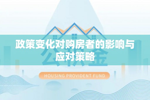 惠来政策变化对购房者的影响与应对策略
