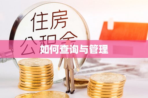 惠来如何查询与管理