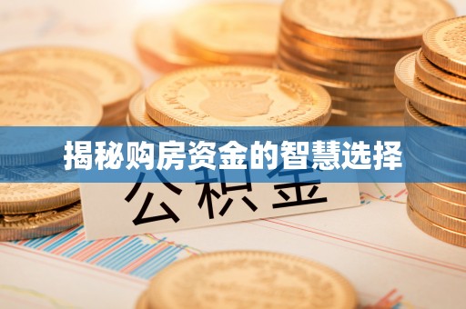 惠来揭秘购房资金的智慧选择