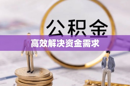 惠来高效解决资金需求