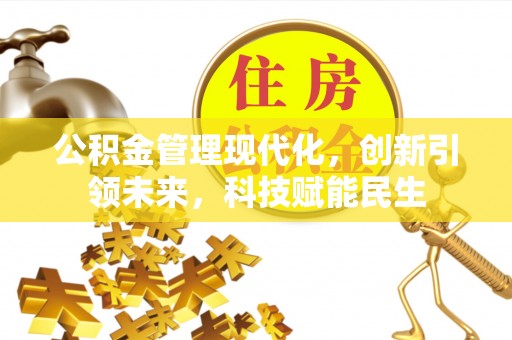 惠来公积金管理现代化，创新引领未来，科技赋能民生