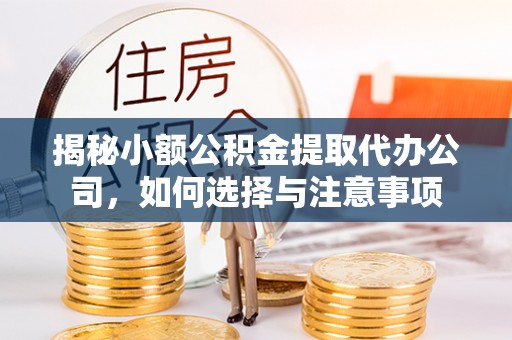惠来揭秘小额公积金提取代办公司，如何选择与注意事项