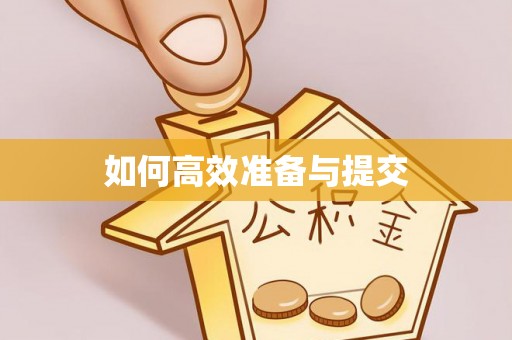 惠来如何高效准备与提交