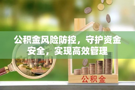 惠来公积金风险防控，守护资金安全，实现高效管理