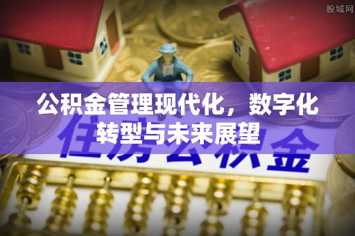 惠来公积金管理现代化，数字化转型与未来展望