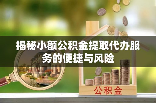 惠来揭秘小额公积金提取代办服务的便捷与风险