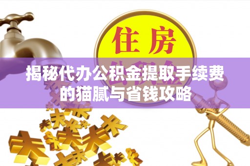 惠来揭秘代办公积金提取手续费的猫腻与省钱攻略