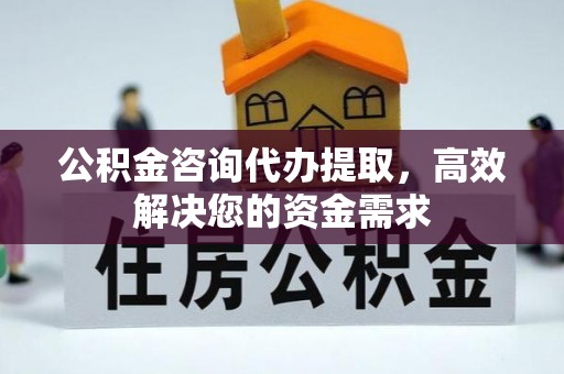 惠来公积金咨询代办提取，高效解决您的资金需求
