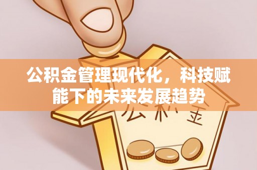 惠来公积金管理现代化，科技赋能下的未来发展趋势