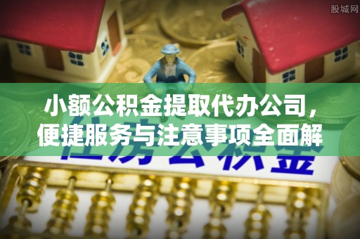 惠来小额公积金提取代办公司，便捷服务与注意事项全面解析