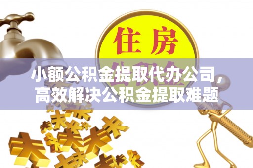 惠来小额公积金提取代办公司，高效解决公积金提取难题