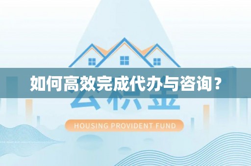 惠来如何高效完成代办与咨询？